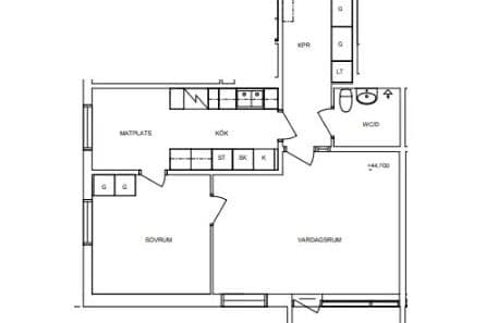 Prisvärd 2:a med balkong i Pettersberg